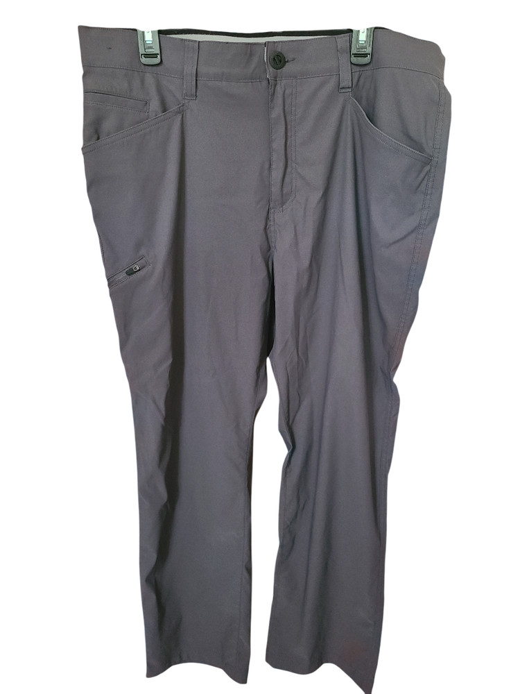 Orvis Tech Pants Men's 38x30 Gray Stretch Nylon Water Repellent Comfort Outdoor