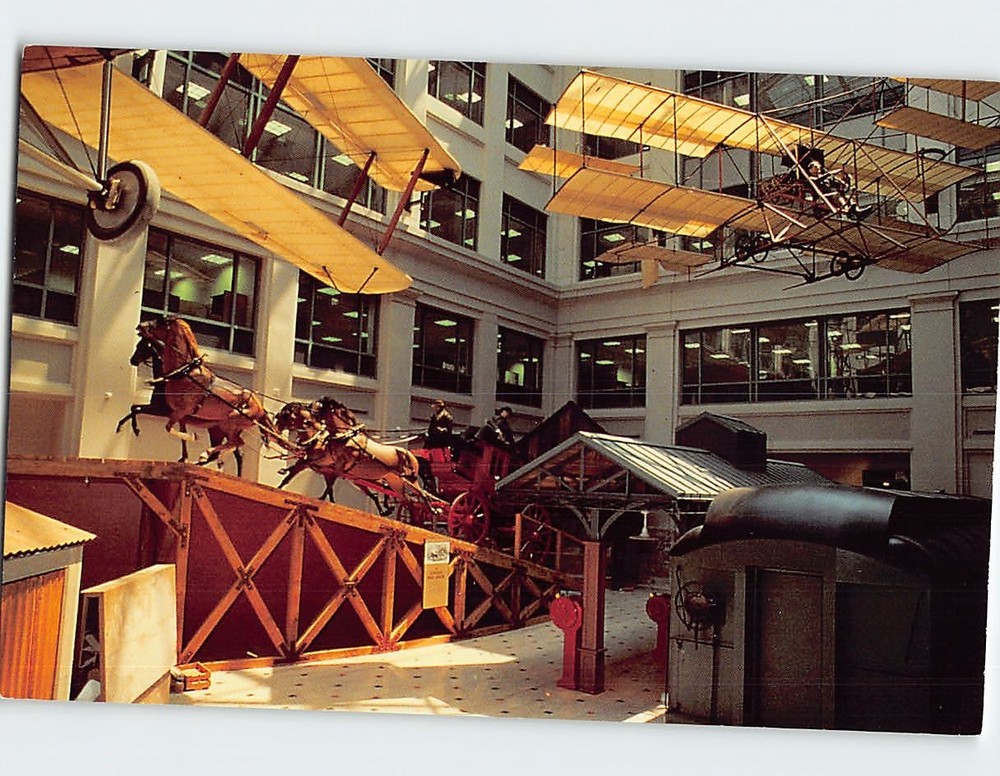 Postcard Atrium Gallery National Postal Museum Washington DC USA