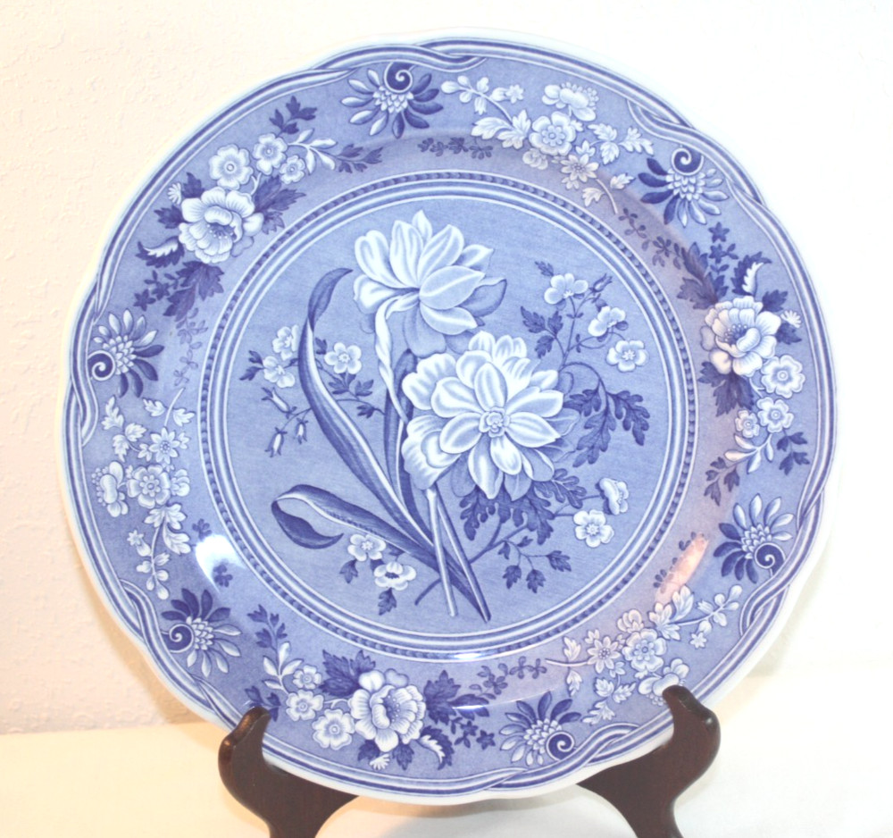 The Spode Blue Room Collection - Dinner Plate - Botanical