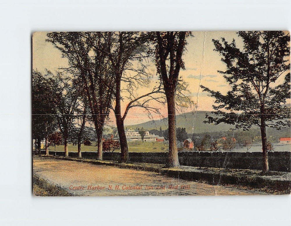Postcard Scenic View in Center Harbor NH USA