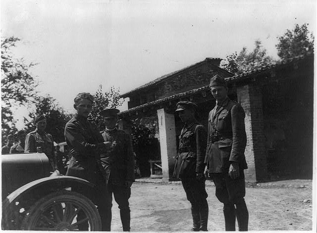 American Red Cross ambulance drivers,post on Piave,Italian Front,World War
