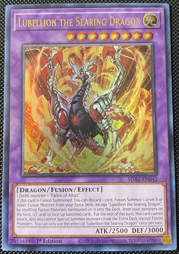 Lubellion the Searing Dragon SDAZ-EN042 Structure Deck Albaz Strike 1st Edition