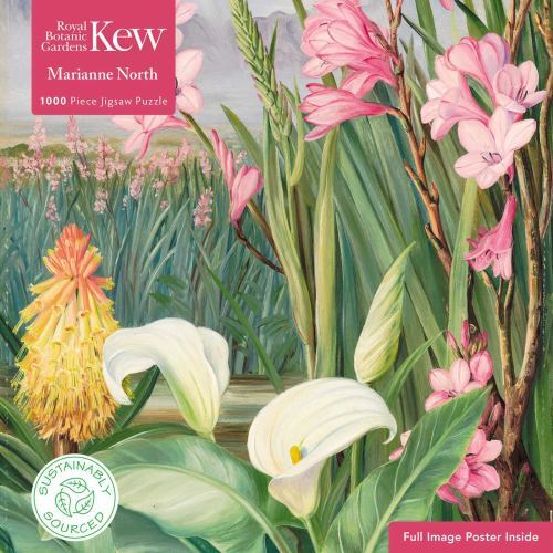 Adult Sustainable Jigsaw Puzzle Kew Gardens - Marianne North - Beauties of th...