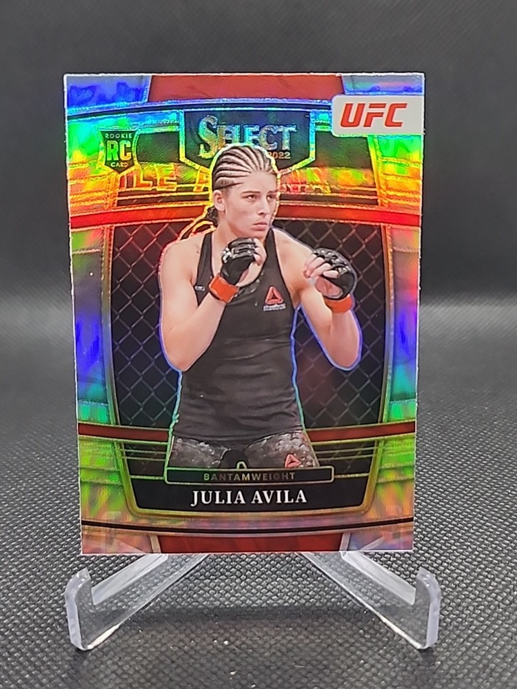 2022 Panini Select UFC - Concourse Julia Avila #91 Silver Prizm (RC)