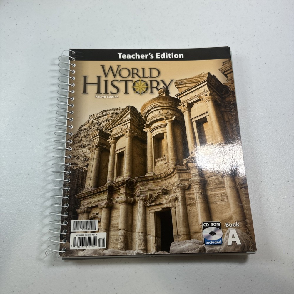 BJU Press World History Grade 10 Teacher's Edition 4th Edition Part A With CD