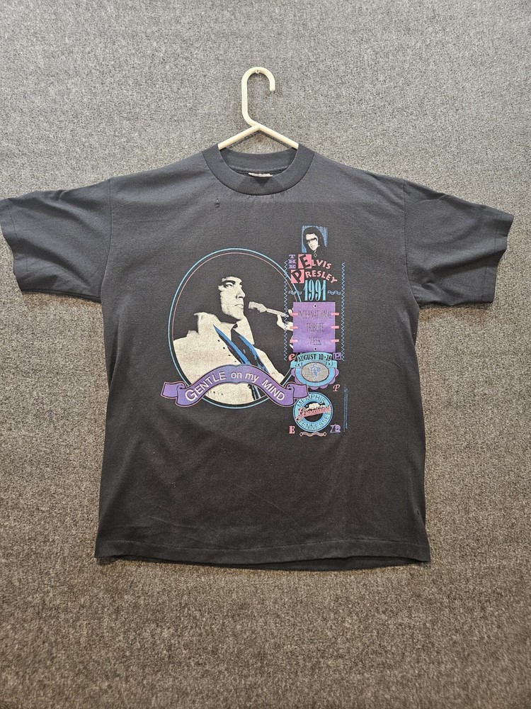 Vintage Elvis Presley 1991 International Tribute Week Memphis T-Shirt Large