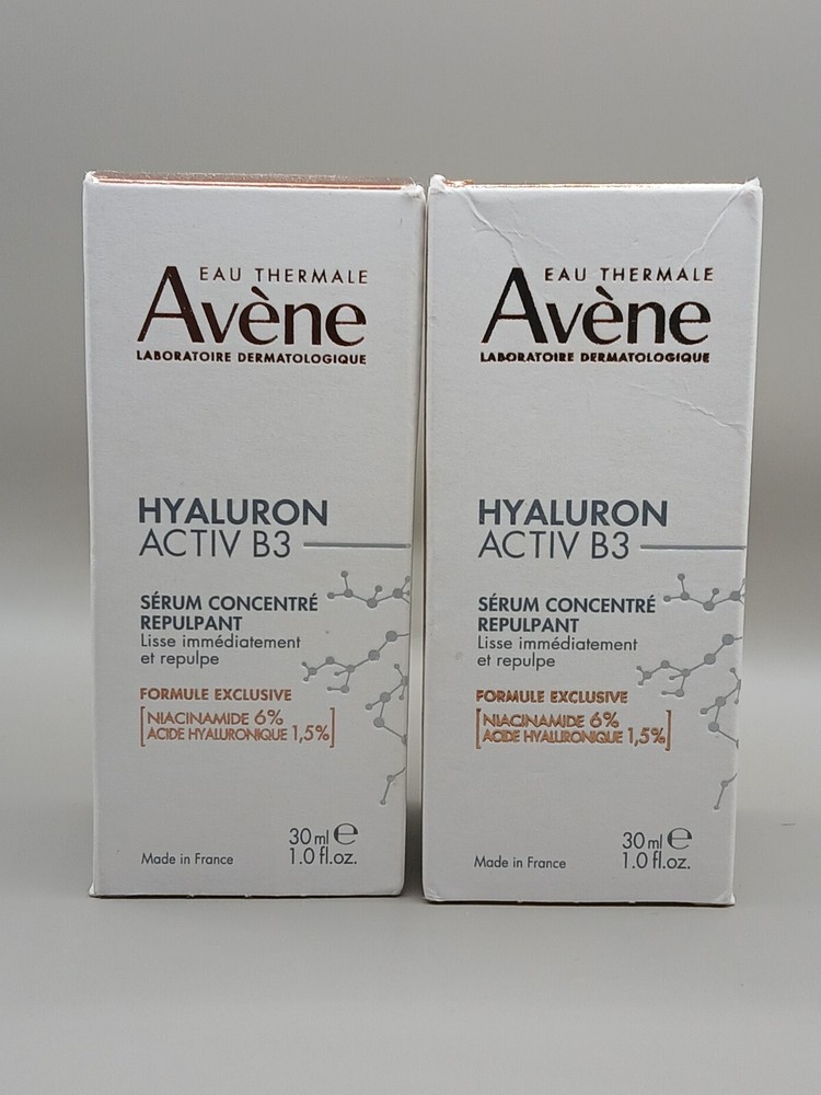 New Avene Hyaluron Activ B3 Concentrated Plumping Serum 1.0 fl oz 30ml(Lot of 2)