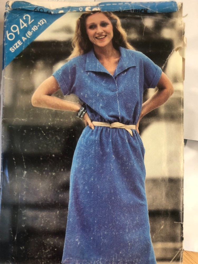 See & Sew 6942 sewing pattern, Easy Misses Pullover Dress , Sizes 8-12, UNCUT