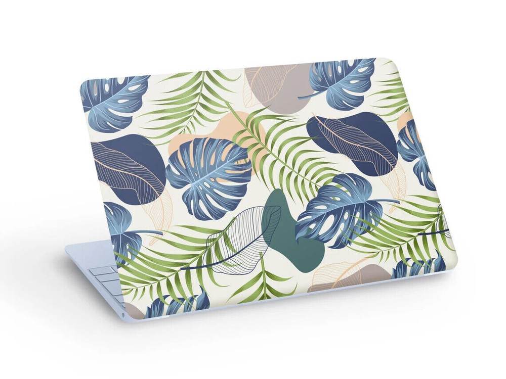 Abstract Tropical LEAVES LAPTOP SKIN Decal Sticker - Custom Size