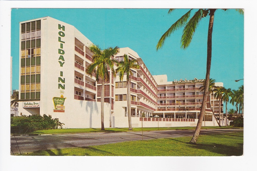 Holiday Inn Of West Palm Beach Florida On Scenic Lake Worth Chrome Postcard