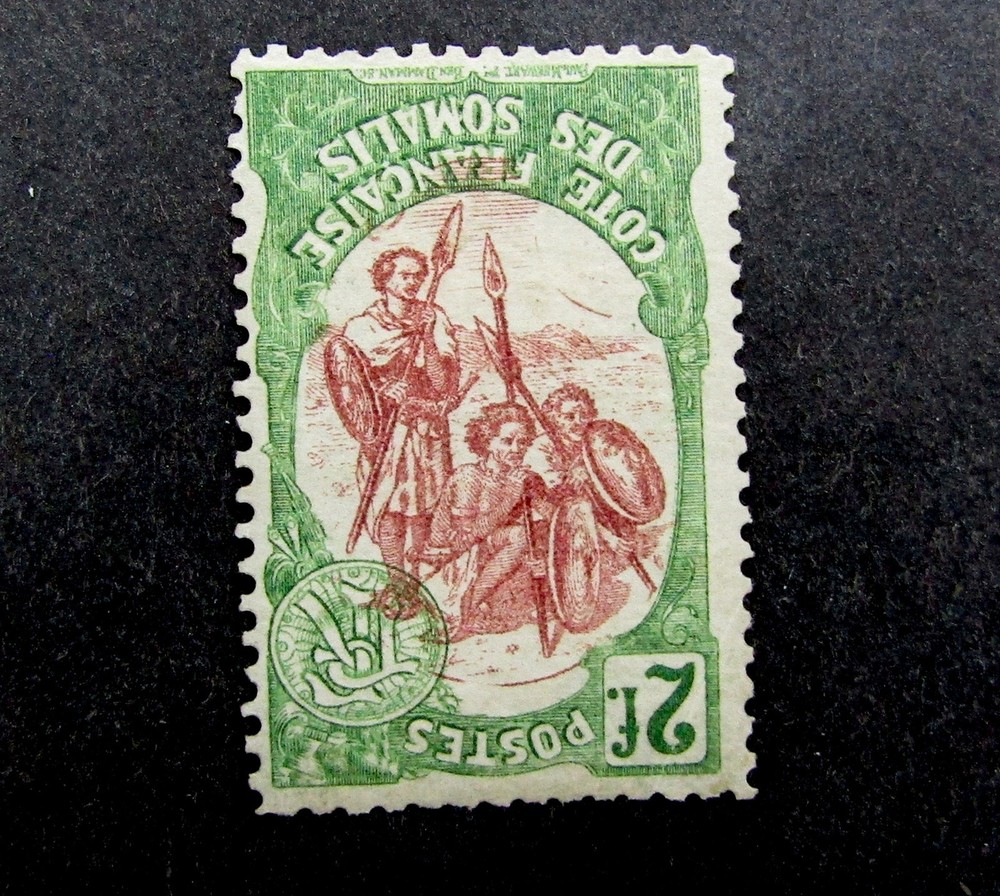 nystamps French Somali Coast Stamp # 47 Mint OG H Center Inverted Y22y3592