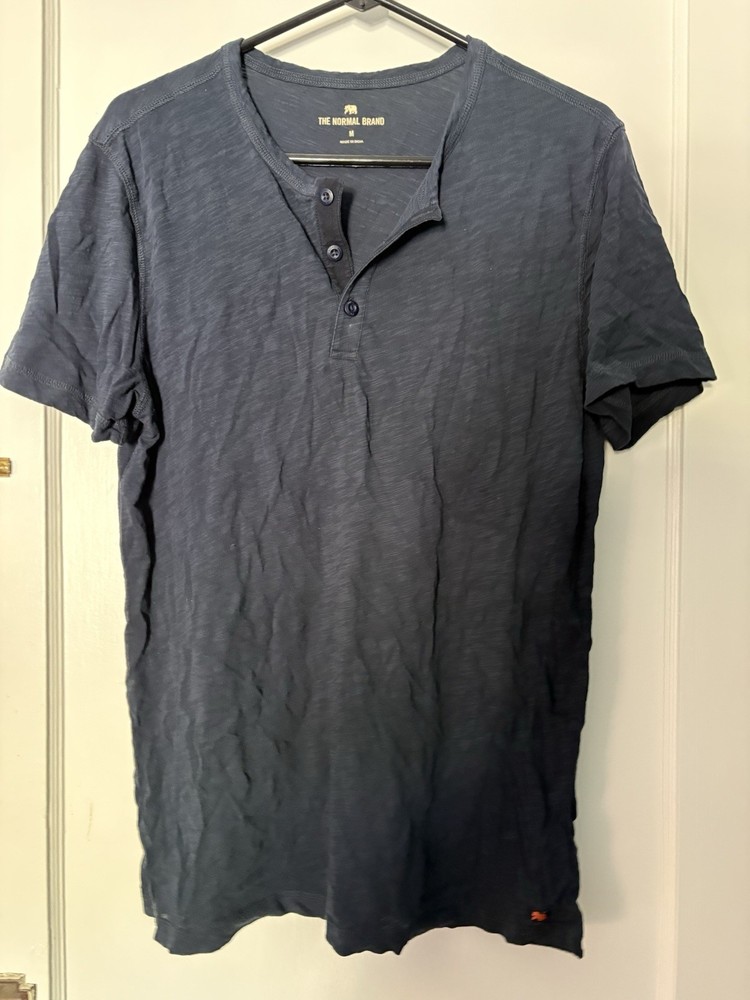The Normal Brand Size M Men’s T-shirt Blue Cotton
