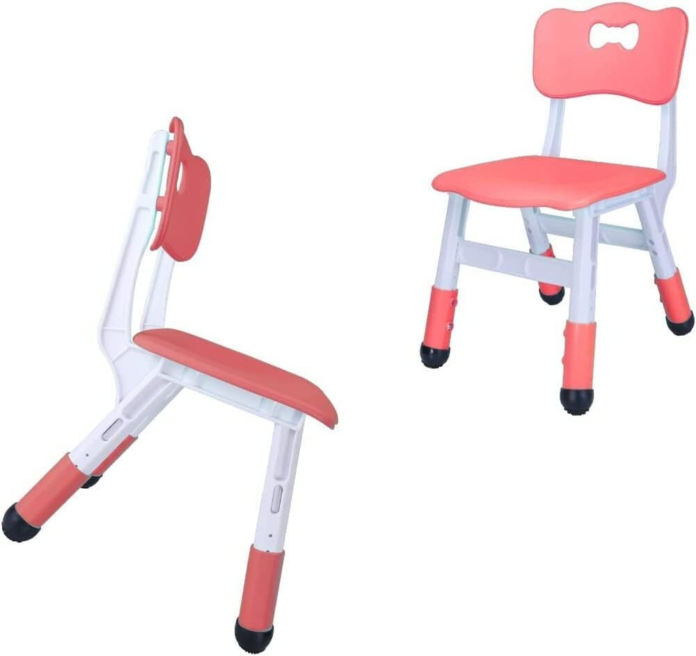 2-Pack-Red Adjustable Kid Chairs Indoor 3 Level Adjustable Suitable for Children