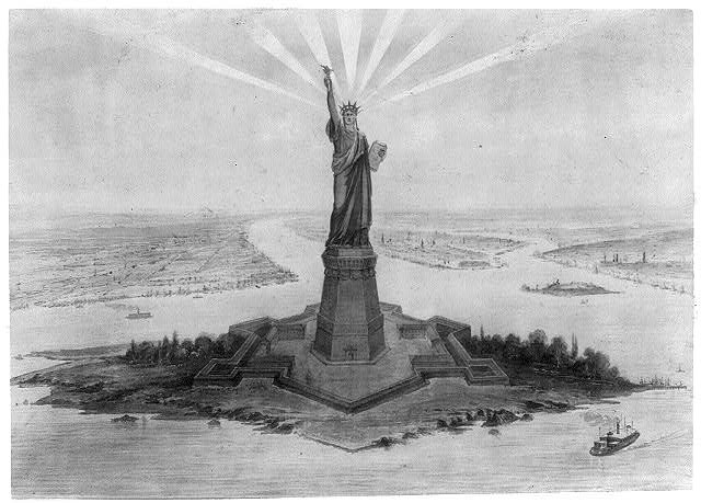 Photo:Statue of Liberty,New York City,NYC,Panoramic View