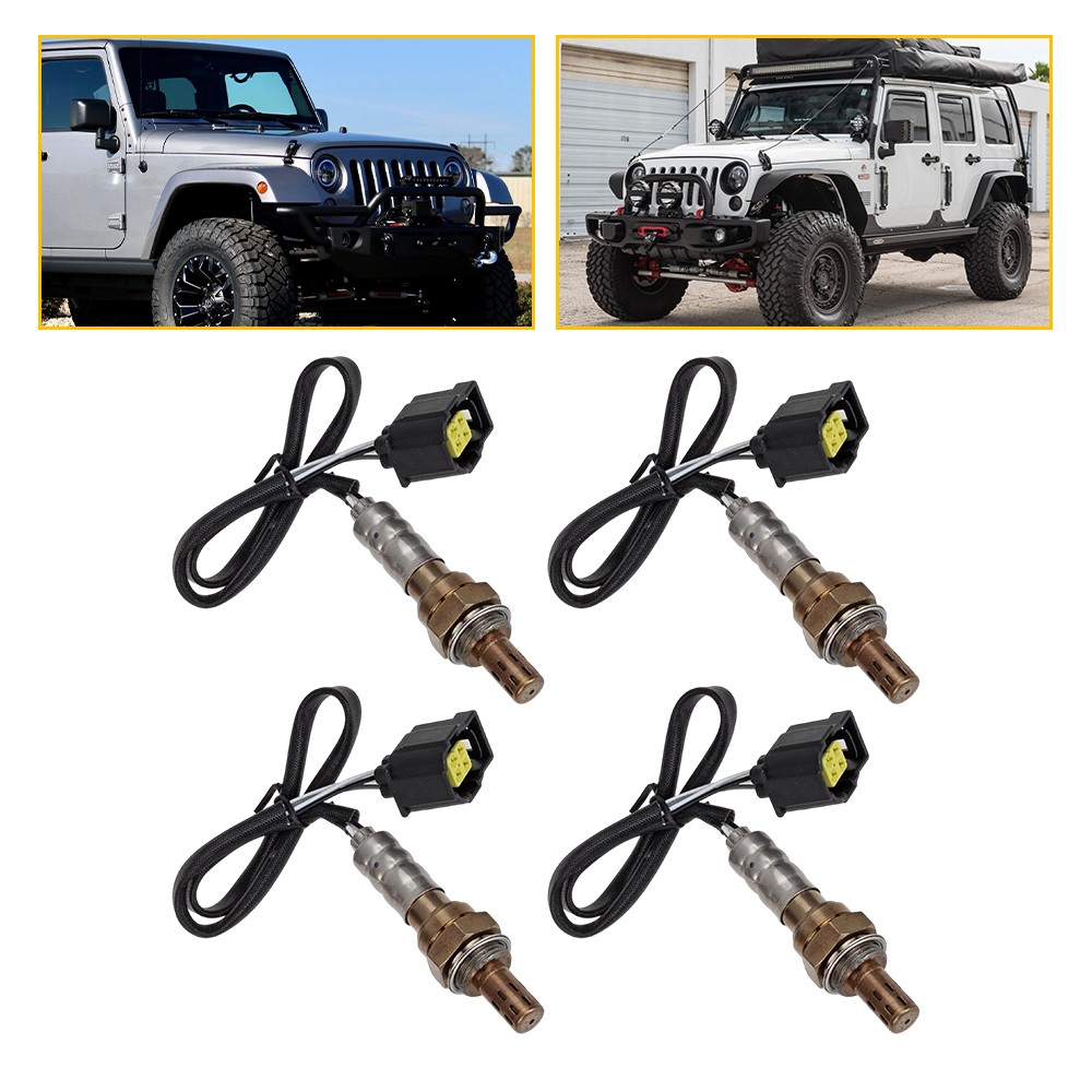 For 2018 Jeep Wrangler JK All 3.6L V6 4X Upstream & Downstream Oxygen O2 Sensors