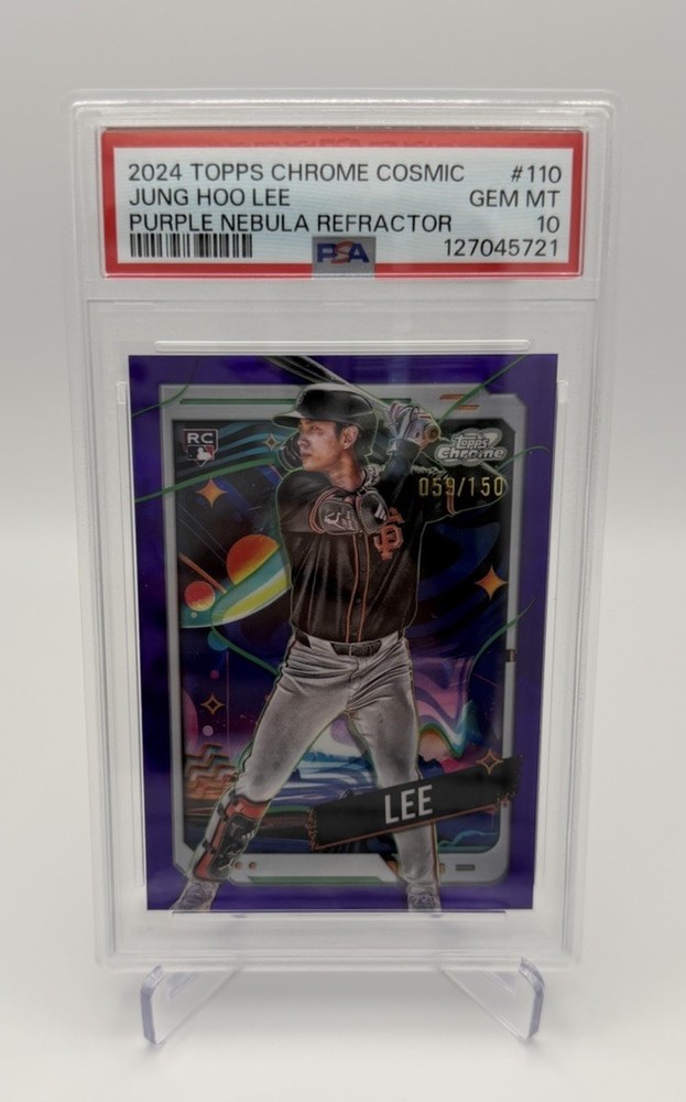 2024 Topps Cosmic Chrome - Jung-Hoo Lee #110 Purple Nebula Refractor /150 (RC)