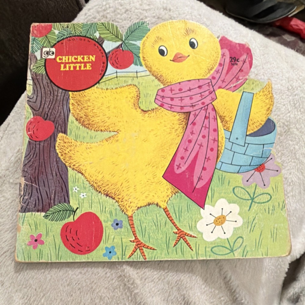 Golden Press Chicken Little Board Book Illustrated Ruth Ruhman 1973 Ages 4-8