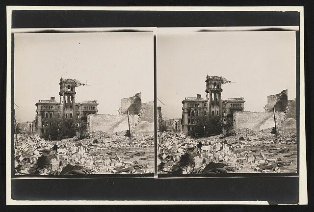 Photo:Buildings destroyed by San Francisco earthquake 1