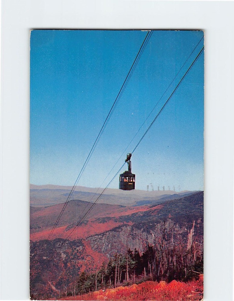 Postcard Tram Car Cannon Mountain Aerial Tramway Franconia Notch New Hampshire