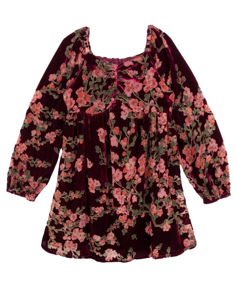 NWT 14  Rare Editions Big Girls Searington Road Floral Print Baby Doll Dress