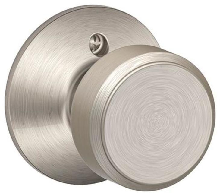 Schlage F170-BWE Bowery Non-Turning Dummy Knob Single Sided