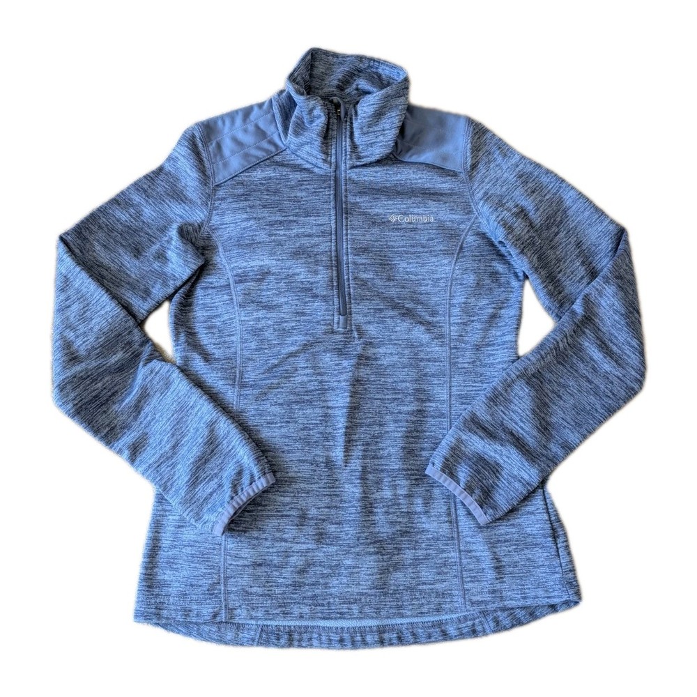 Columbia Blue Long Sleeve Sport Fleece 1/2 Zip Pullover Top - Women's XS