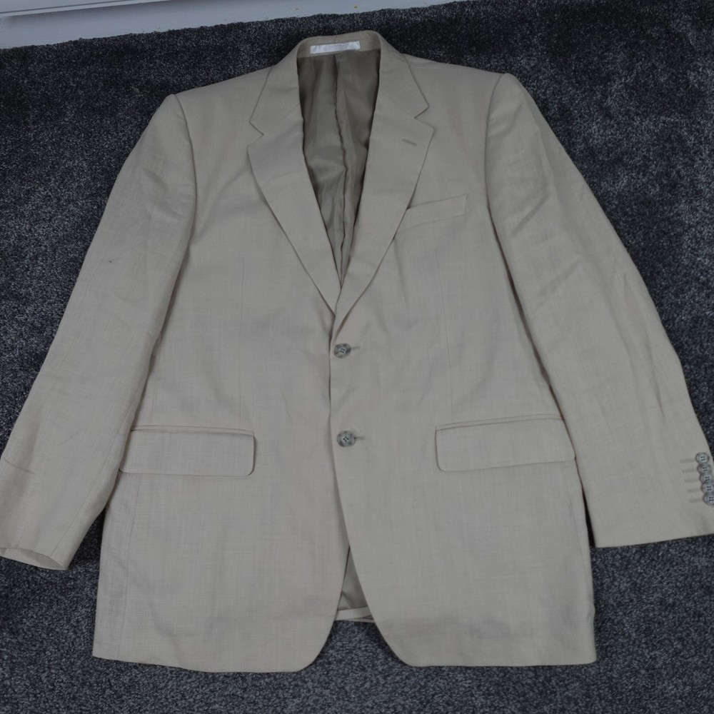 Marks & Spencer Nova Fides Blazer Jacket Beige Size 44 Medium Men's