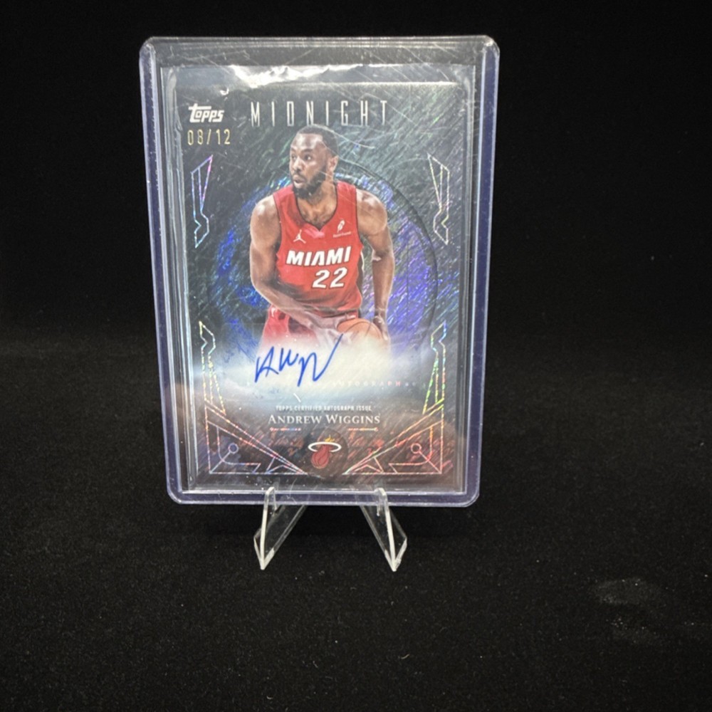 2025 Topps Midnight Sun Signatures Andrew Wiggins Autograph Miami Heat MS-AW /12
