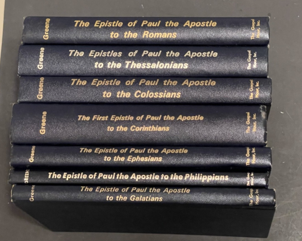 Collection of 7 Oliver Greene The Epistle of Paul Books