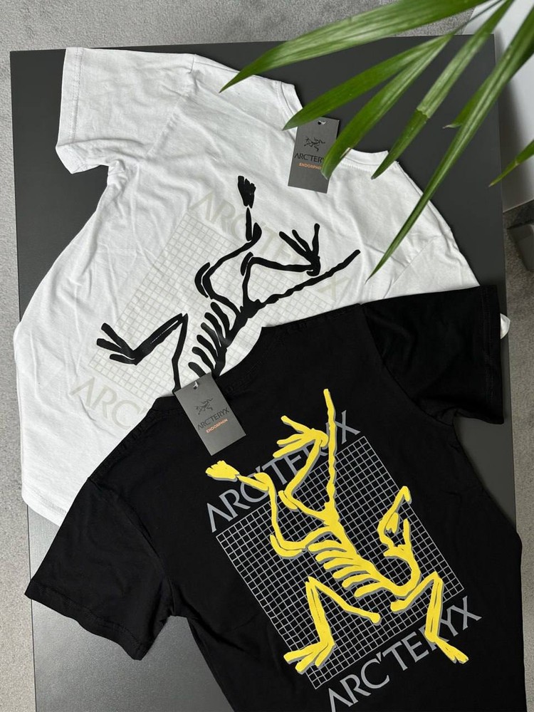 Arc'teryx Phase SL Men's T-Shirt Size XS, S, M, L, XL Black & White Gorpcore Tee