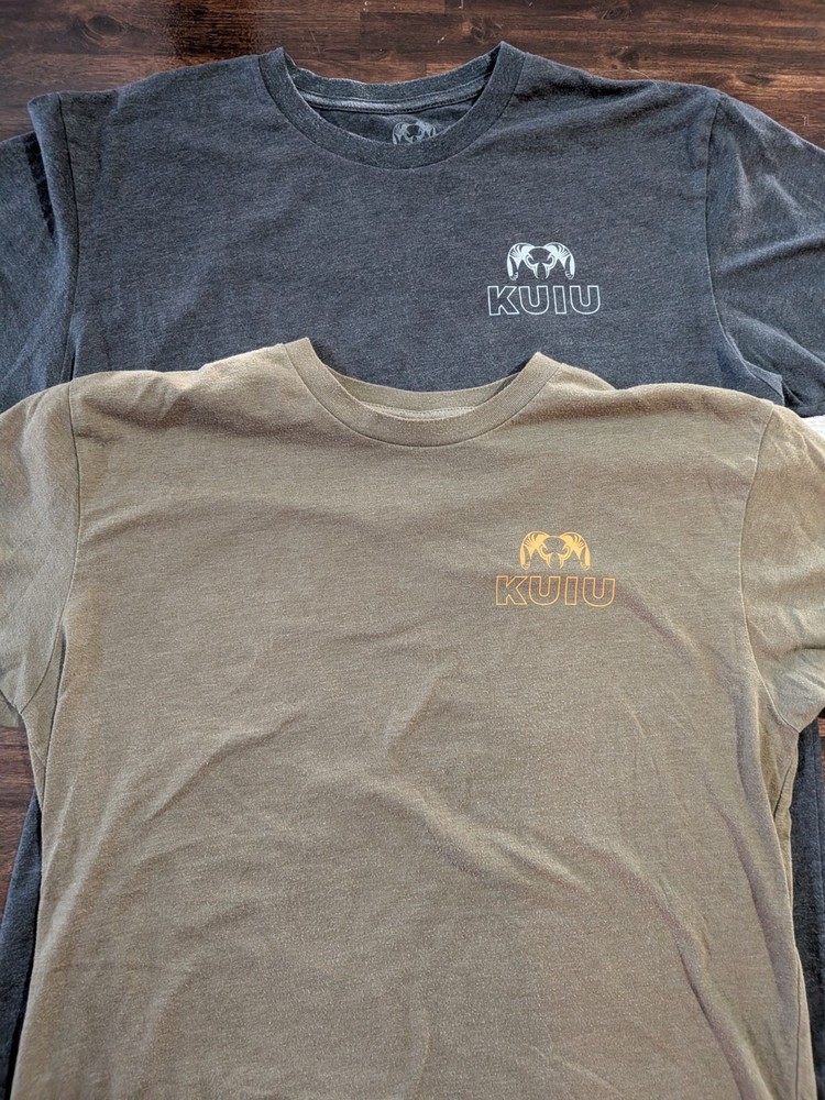 Lot of 2 Kuiu Shirt Mens M Graphic Hunting Short Sleeve Tee Casual Cotton Green