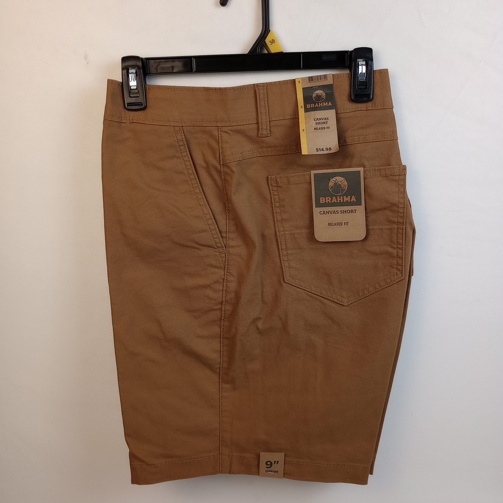 Brahma Relaxed Fit Utility Pocket Brown Work Shorts Mens 38 New