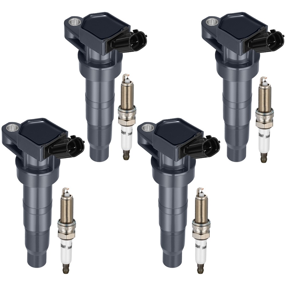 Ignition Coils with Spark Plugs Fit For Hyundai Santa Fe Sport 2.0L 2013-2015 4x