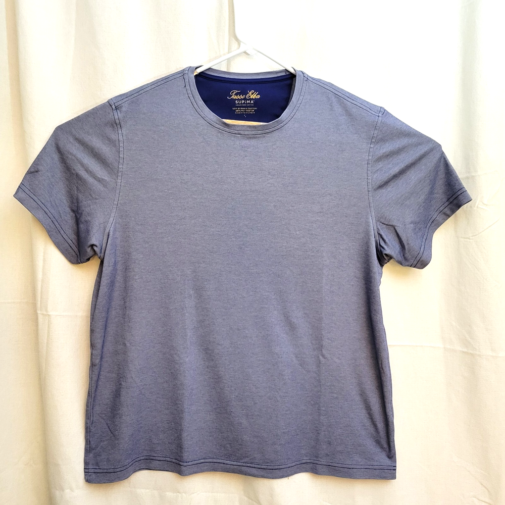 Tasso Elba Supima Cotton Crewneck T-Shirt | Size Large