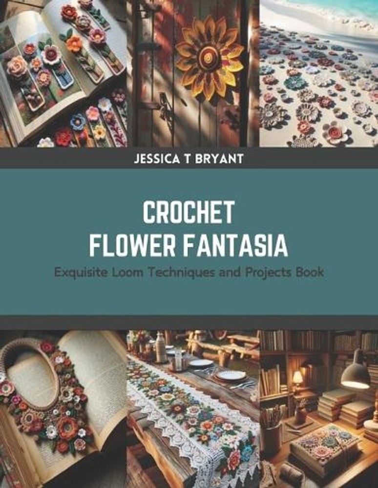 Crochet Flower Fantasia: Exquisite Loom Techniques and Projects Book by Jessica