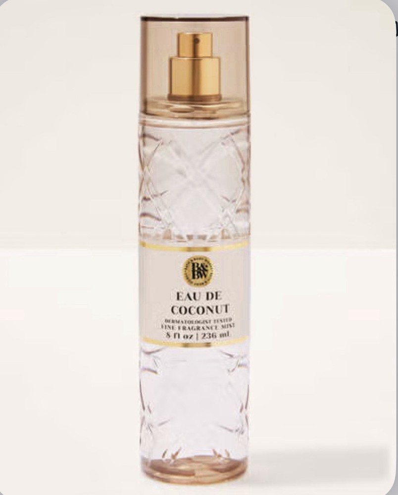 NEW Bath & Body Works Eau De Coconut Fine Fragrance Body Mist Spray 8 fl oz