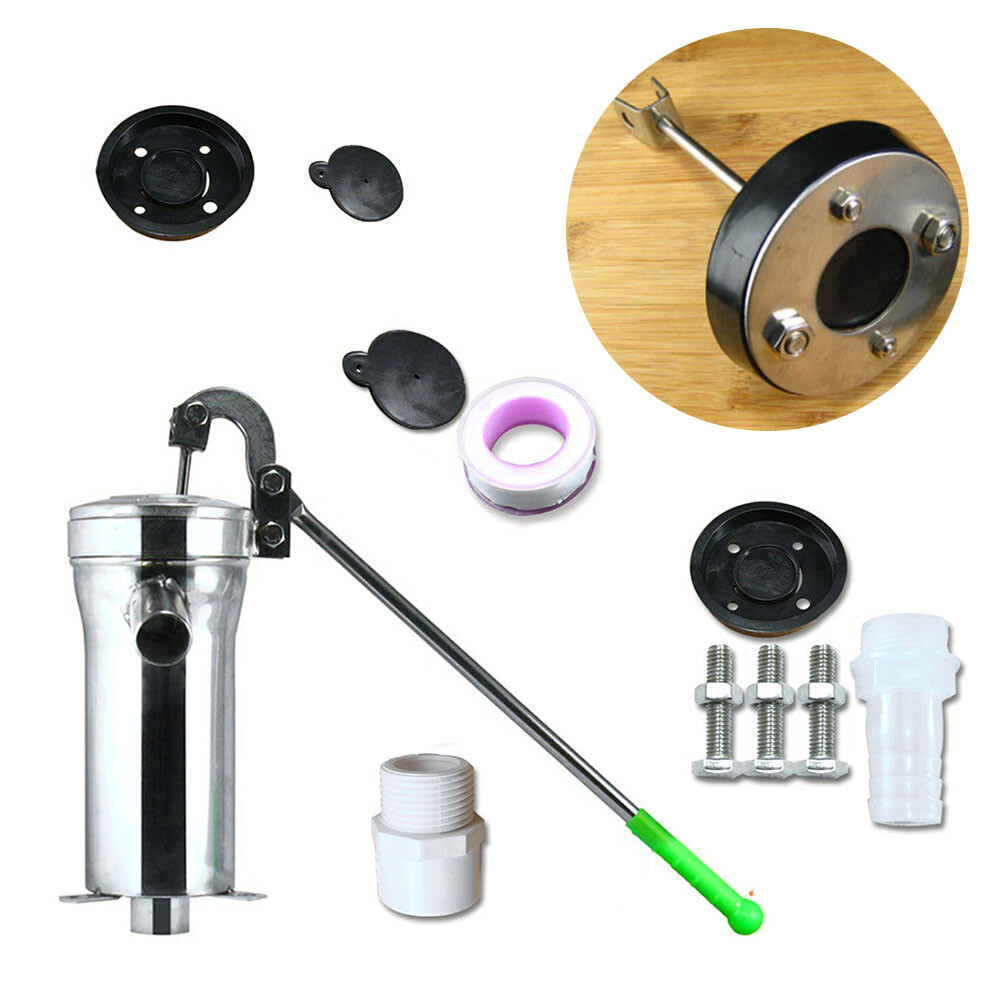 Manual Water Pump Domestic Well Hand Shake Suction Pump Stainless Steel Pitcher