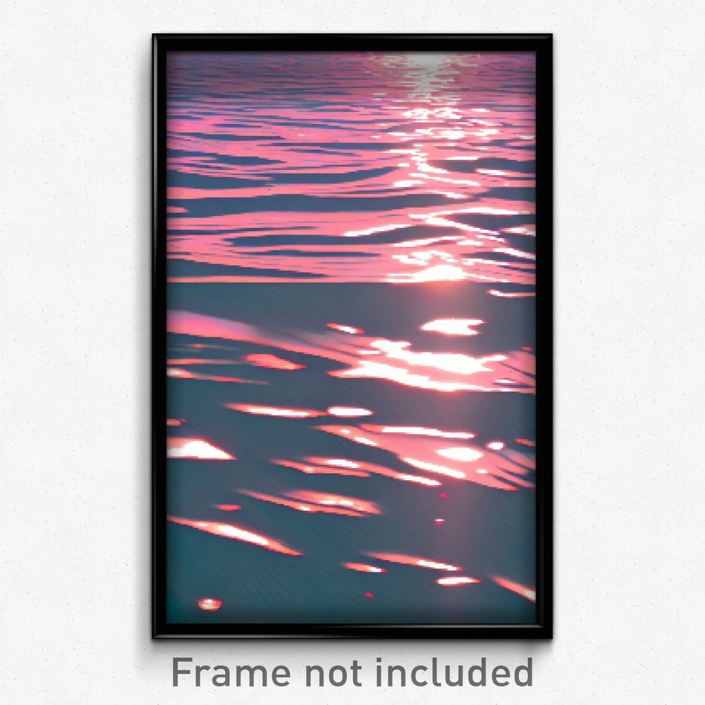 Pixel Art Poster - Polished Shoals (8 Bit Psychedelic Trippy Video Game Print)