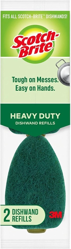 Scotch-Brite Heavy Duty Dishwand Refills,Keep Hands Out of Dirty Water,2 Refills