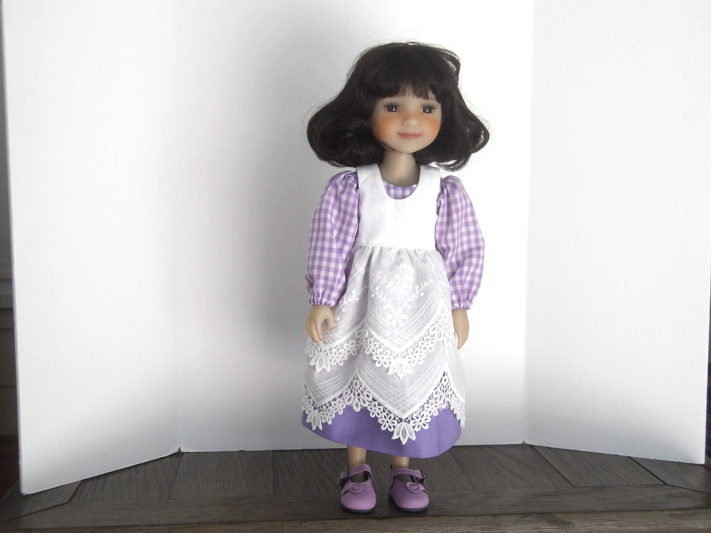 Ruby Red Fashion Friends Outfit, Dress, Pinafore & shoes, 14