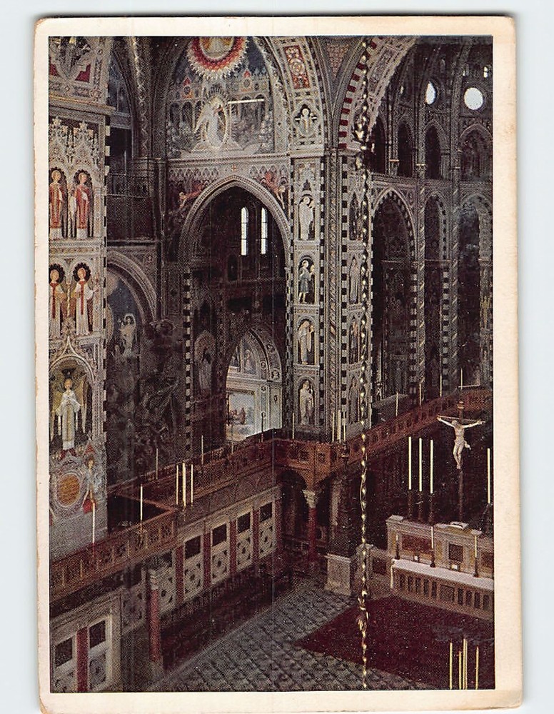 Postcard Presbiterio ed Abside Affrescata Bassilica del Santo Padua Italy