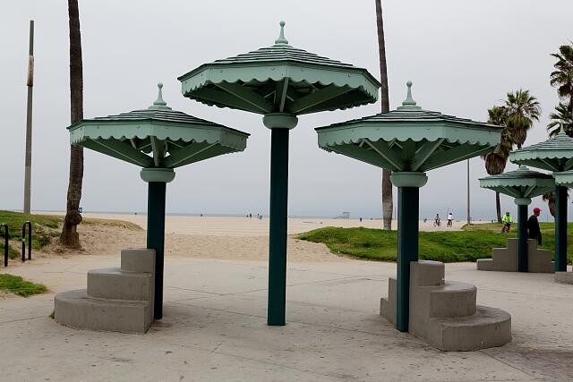 Photo:Venice Los Angeles California 2012 Beachfront Pavilion Beach Scene