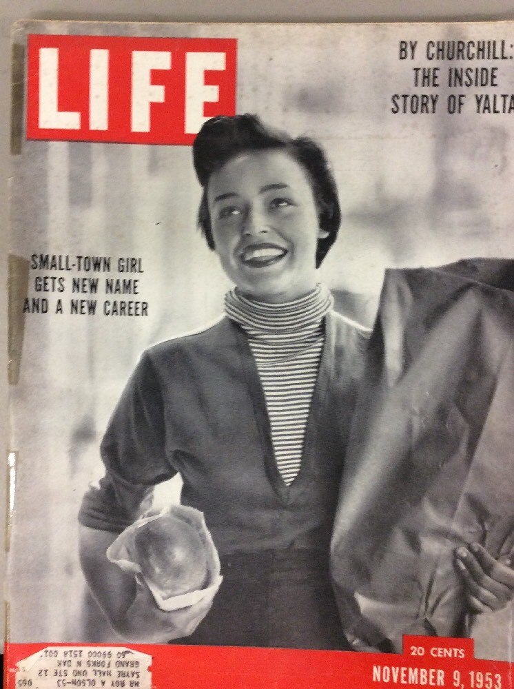Life Magazine Nov 9 1953 Norma Speranza Becomes Jill Corey  Churchill Yalta