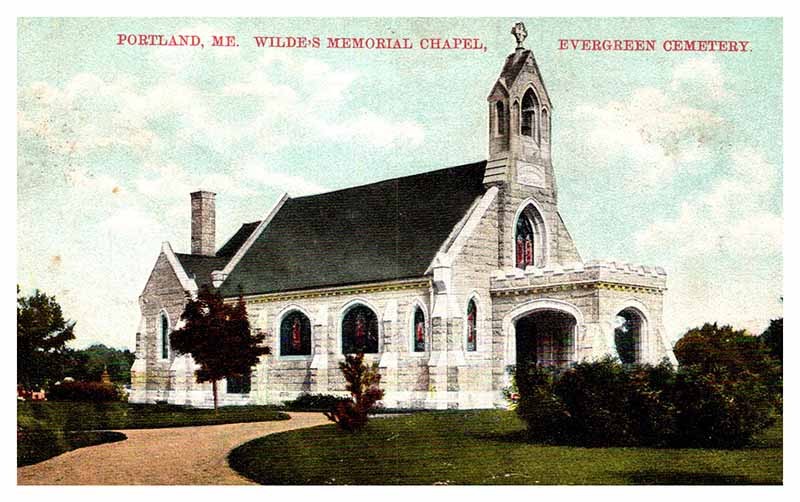 Postcard CHURCH SCENE Portland Maine ME m/09 AP7246