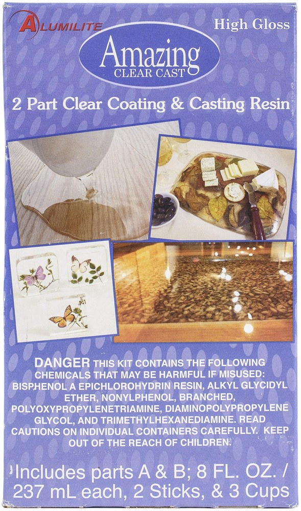 Amazing Clear Cast Plus [8 oz A + 8 oz B (16 ounces) 2 Part Kit] UV Resistant...