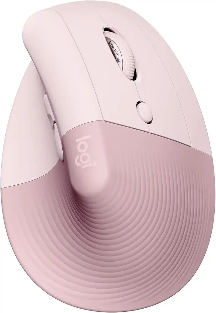 Logitech Lift Wireless Vertical Ergonomic Mouse in Rose