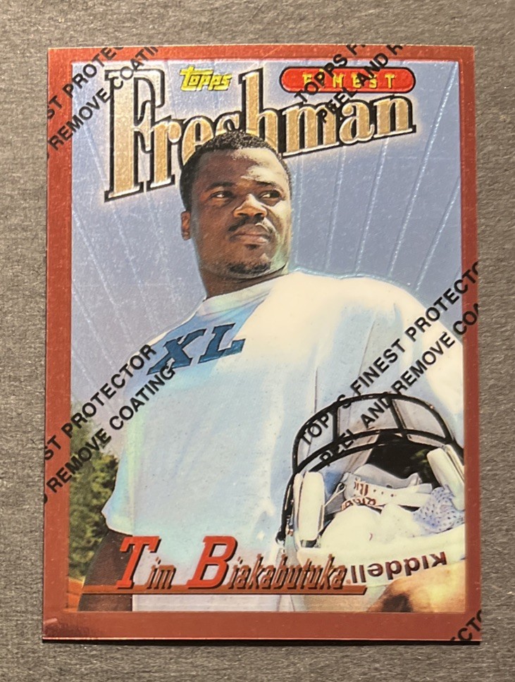 1996 Topps Finest - Tim Biakabutuka #222 (RC)