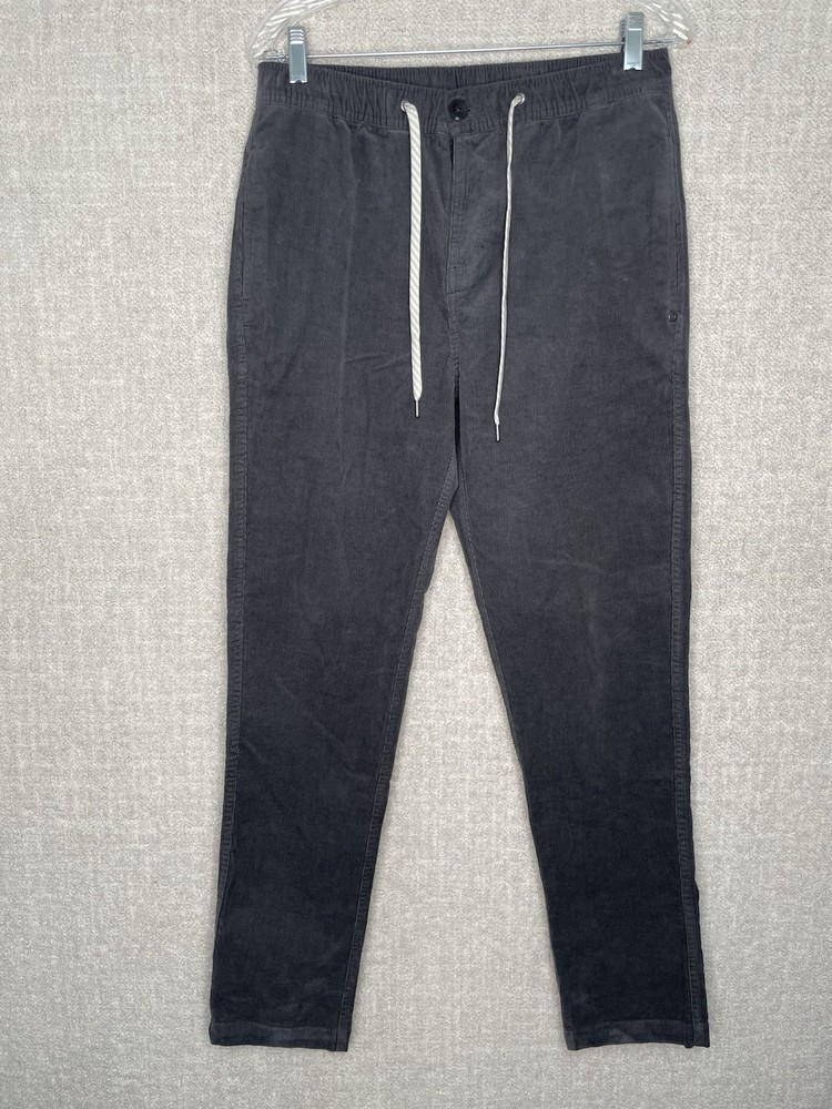 Vuori Mens Optimist Corduroy Performance Pants with Elastic Waist & Drawstring M V440
