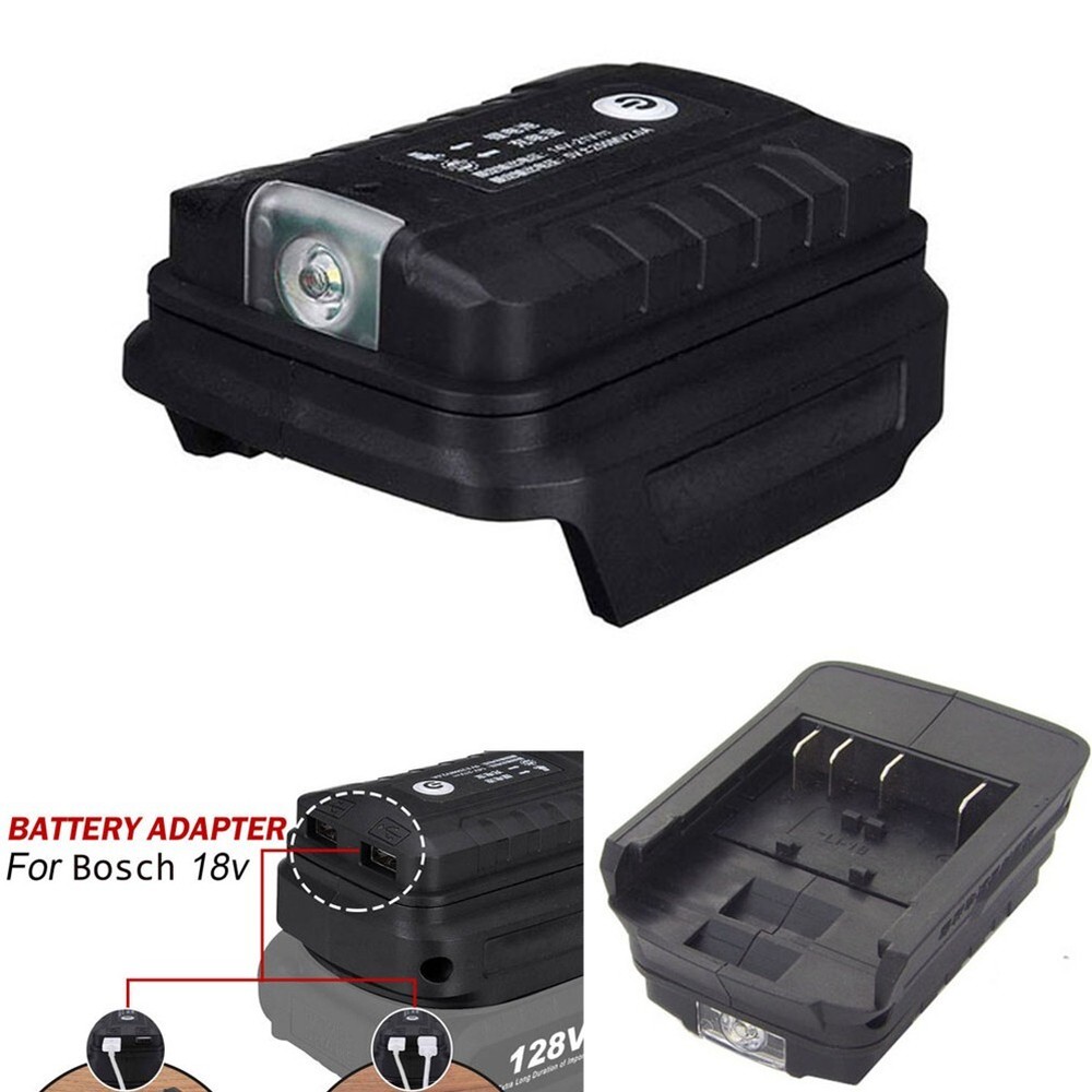 Innovative Design For Bosch 18V Power Tool Battery with USB & LED Light