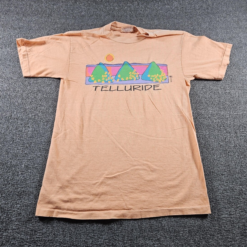 Vintage Fresh Produce Shirt Womens Medium Orange Telluride Graphic Tee USA